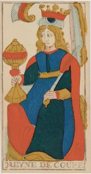 Reyne de Coupe, The Conver Tarot de Marseille