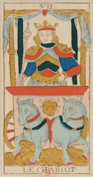 Le Chariot, The Conver Tarot de Marseille
