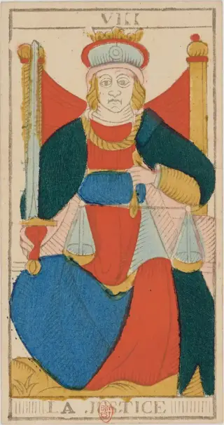 La Justice, The Conver Tarot de Marseille