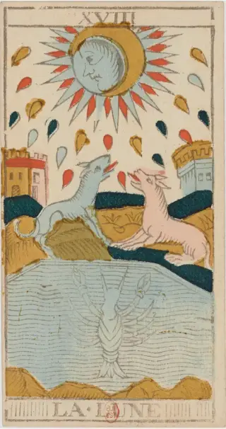 La Lune, The Conver Tarot de Marseille