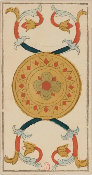 As de Deniers, The Conver Tarot de Marseille
