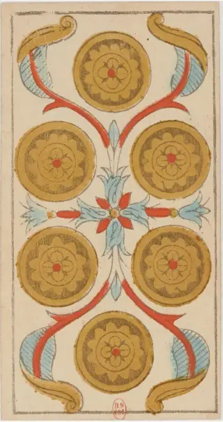 VI de Deniers, The Conver Tarot de Marseille