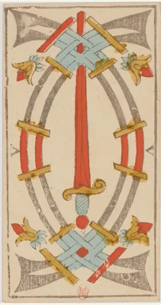 V d'Épée, The Conver Tarot de Marseille