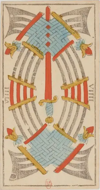 VIIII d'Épée, The Conver Tarot de Marseille