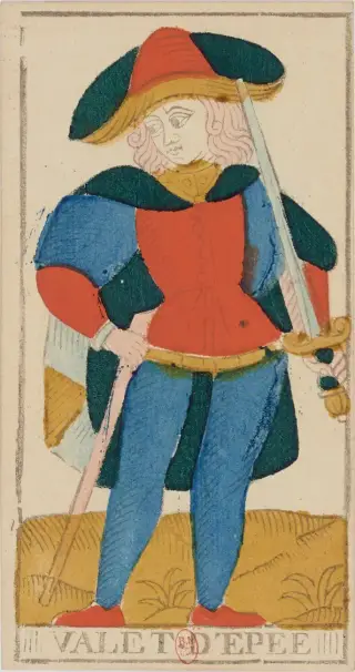 Valet d'Épée, The Conver Tarot de Marseille