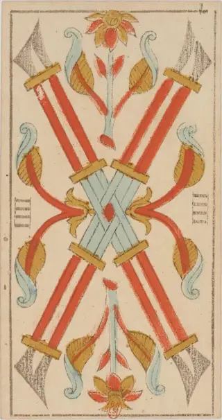 IIII de Bâton, The Conver Tarot de Marseille