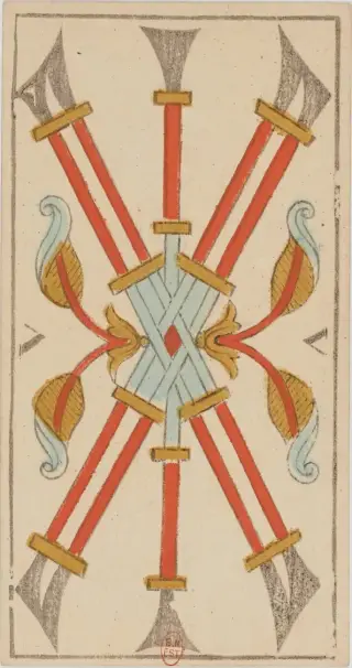 V de Bâton, The Conver Tarot de Marseille
