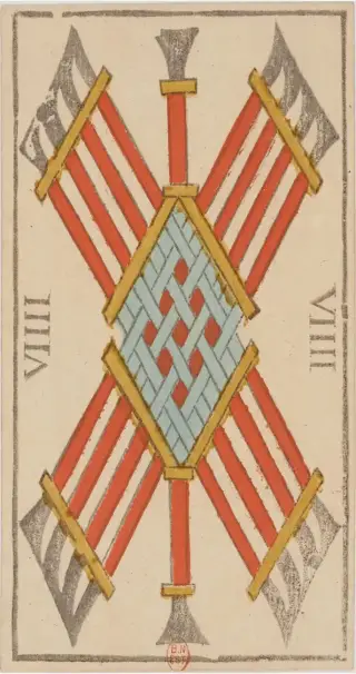 VIIII de Bâton, The Conver Tarot de Marseille