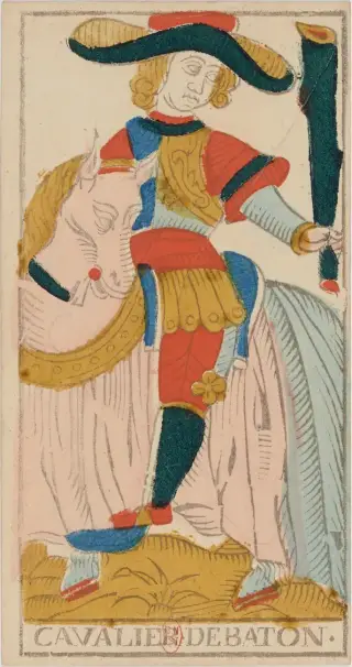 Cavalier de Bâton, The Conver Tarot de Marseille