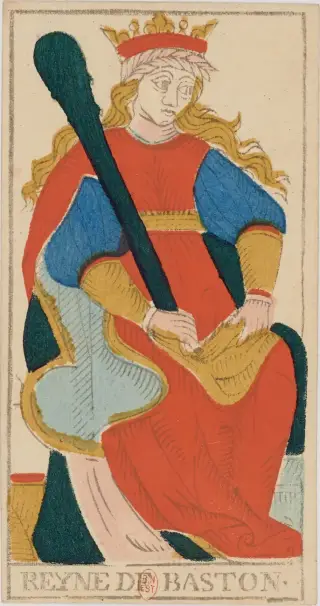 Reyne de Baston, The Conver Tarot de Marseille