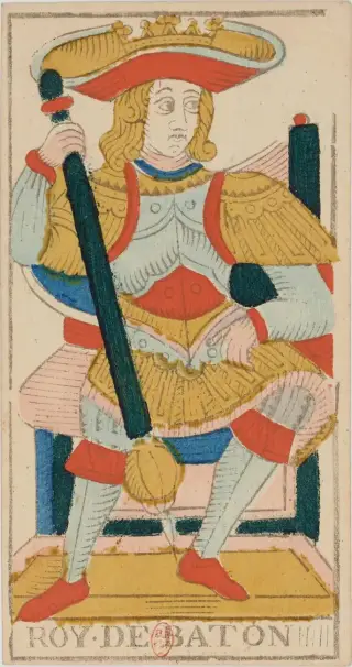 Roy de Bâton, The Conver Tarot de Marseille