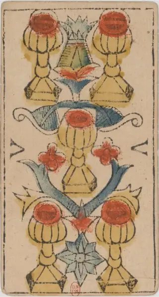 Cinq de Coupes, The Jean Dodal Tarot