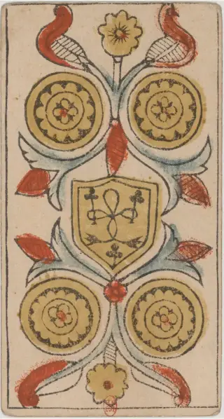 Quatre de Deniers, The Jean Dodal Tarot