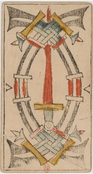 Cinq d'Épées, The Jean Dodal Tarot