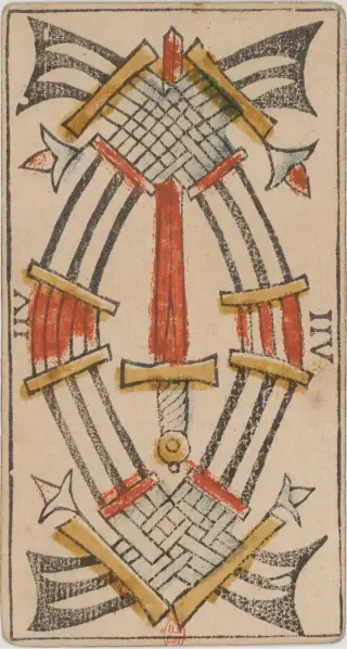 Sept d'Épées, The Jean Dodal Tarot
