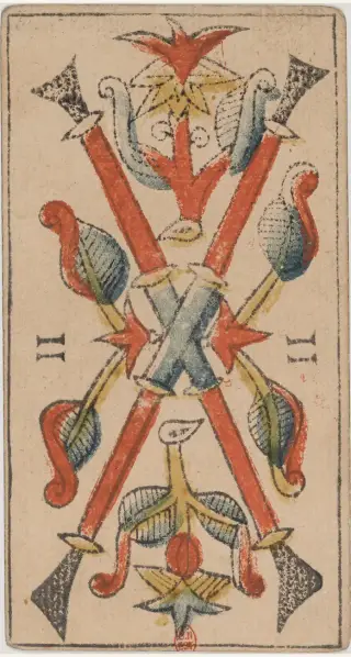 Deux de Bâtons, The Jean Dodal Tarot