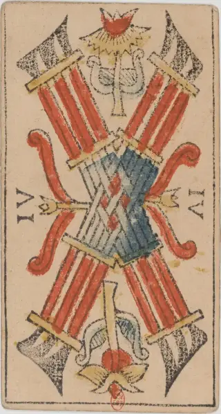 Six de Bâtons, The Jean Dodal Tarot
