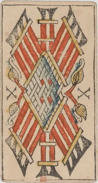 Dix de Bâtons, The Jean Dodal Tarot