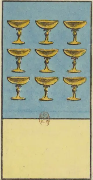 9 de Coupe, The Livre de Thot Etteilla