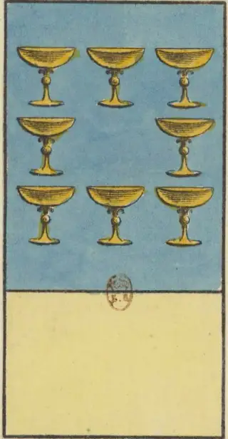 8 de Coupe, The Livre de Thot Etteilla