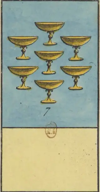7 de Coupe, The Livre de Thot Etteilla
