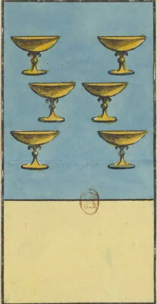 6 de Coupe, The Livre de Thot Etteilla
