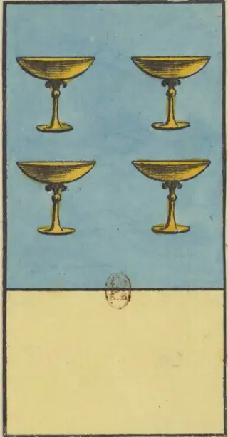 4 de Coupe, The Livre de Thot Etteilla