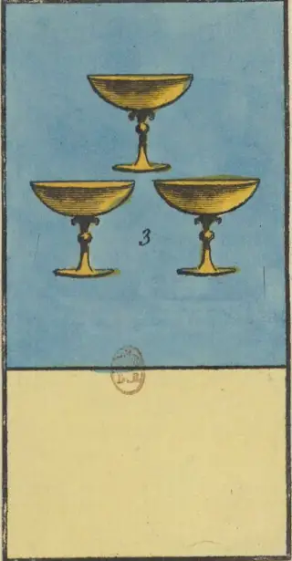 3 de Coupe, The Livre de Thot Etteilla