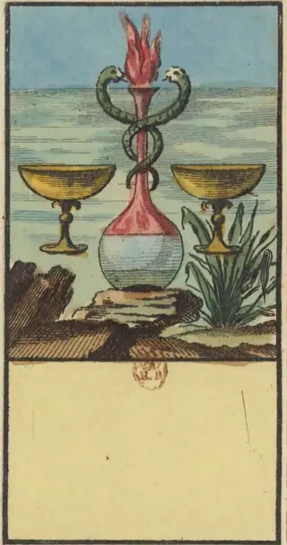 2 de Coupe, The Livre de Thot Etteilla