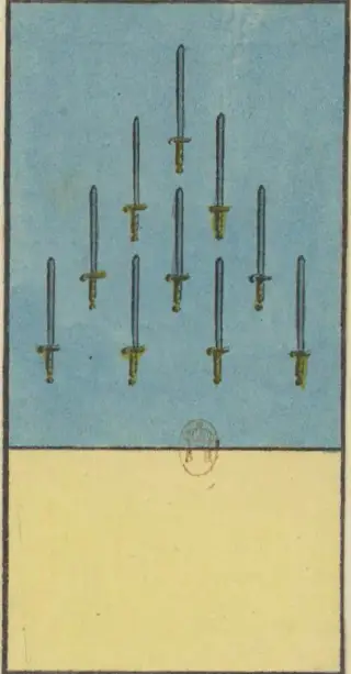 10 d'Épée, The Livre de Thot Etteilla