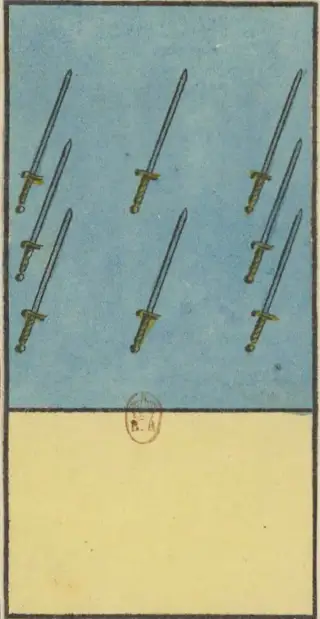 8 d'Épée, The Livre de Thot Etteilla