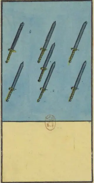 7 d'Épée, The Livre de Thot Etteilla