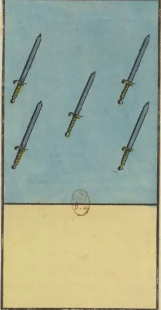 5 d'Épée, The Livre de Thot Etteilla