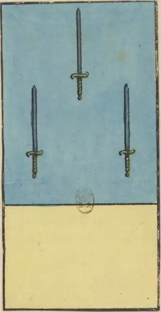 3 d'Épée, The Livre de Thot Etteilla