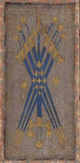 Seven of Swords, The Cary-Yale Visconti Tarot