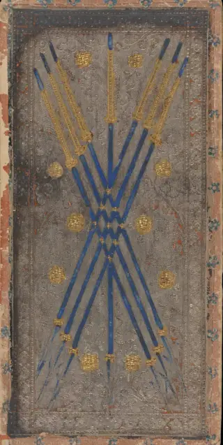 Seven of Batons, The Cary-Yale Visconti Tarot