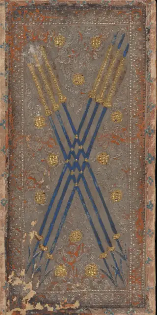 Six of Batons, The Cary-Yale Visconti Tarot