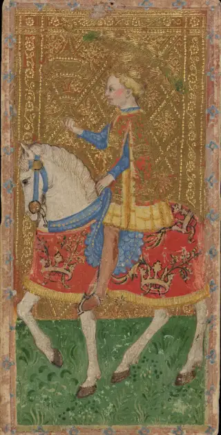 Male Knight of Cups, The Cary-Yale Visconti Tarot