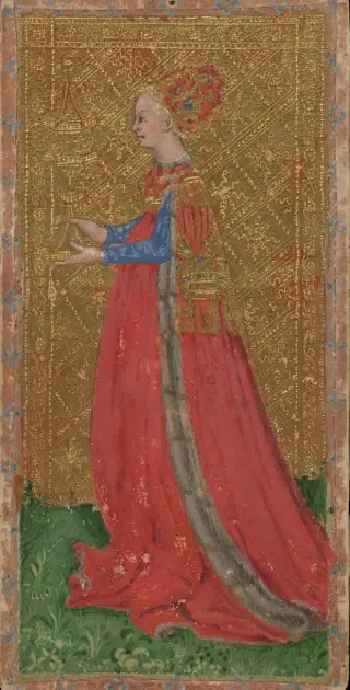 Female Page of Cups, The Cary-Yale Visconti Tarot