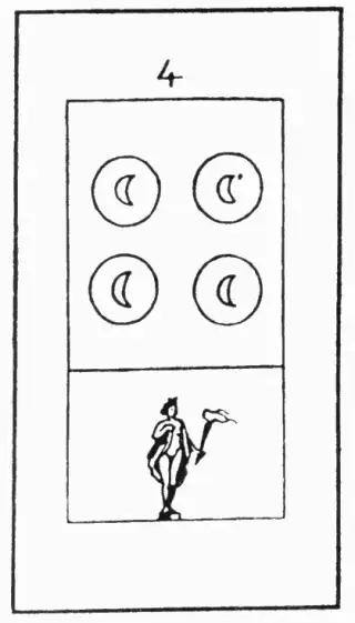 4 Münzen, The Kurtzahn Tarot