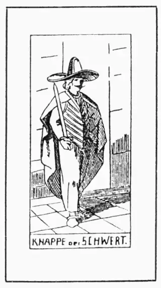 Knappe der Schwerter, The Kurtzahn Tarot