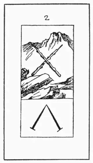 2 Stäbe, The Kurtzahn Tarot
