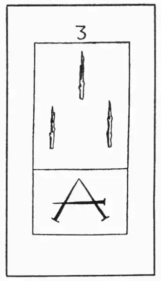 3 Stäbe, The Kurtzahn Tarot