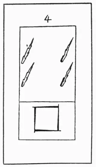 4 Stäbe, The Kurtzahn Tarot
