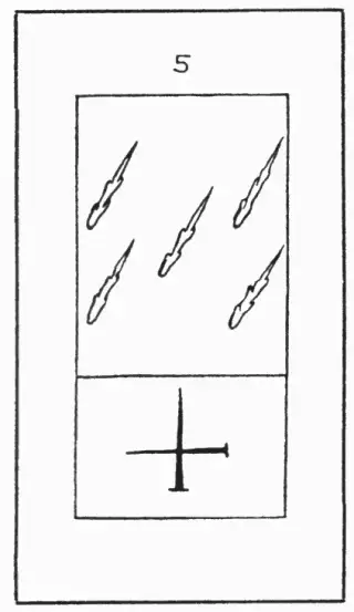 5 Stäbe, The Kurtzahn Tarot