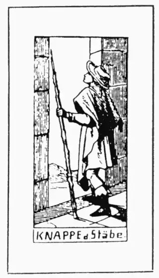 Knappe der Stäbe, The Kurtzahn Tarot