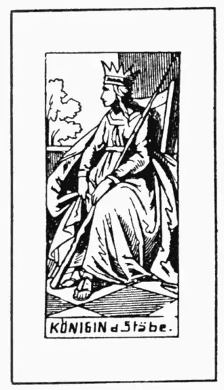 Königin der Stäbe, The Kurtzahn Tarot
