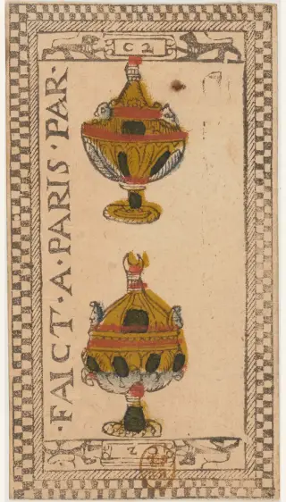 2 de Coupes, The Tarot de Paris