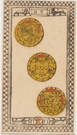 3 de Deniers, The Tarot de Paris