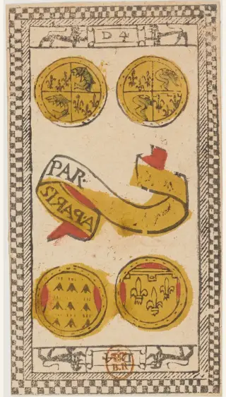 4 de Deniers, The Tarot de Paris